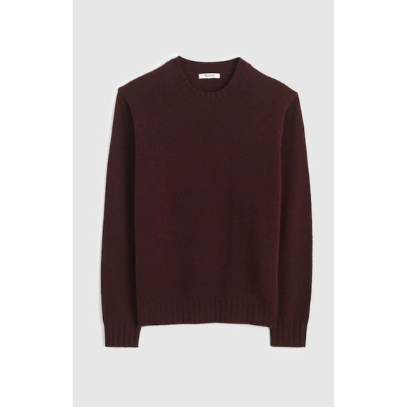 Madewell Other - Madewell Mens XXL Burgundy 100% Heritage Merino Wool Crewneck Sweater